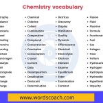 Chemistry vocabulary - wordscoach.com