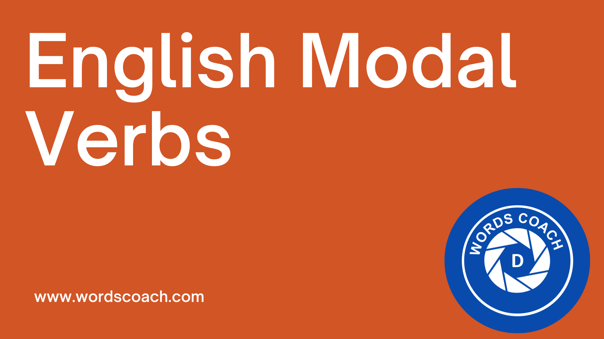 English Modal Verbs Word Coach