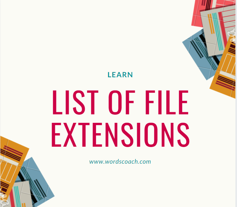 List of file extensions