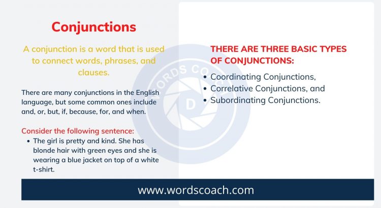 Conjunctions - wordscoach.com