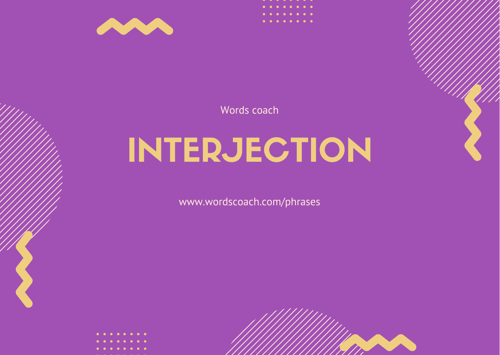 Interjection in English