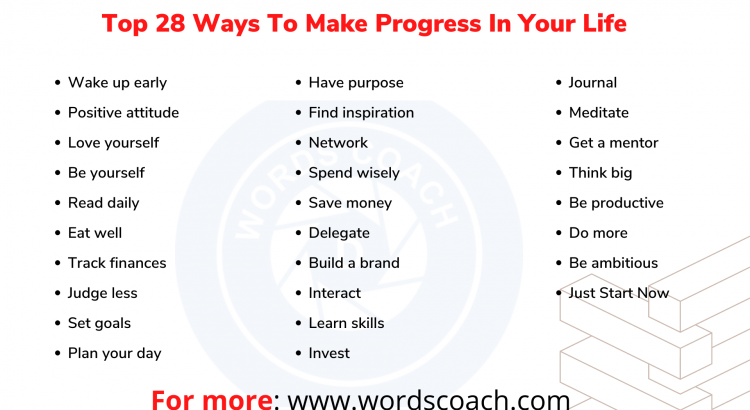 Top 28 Ways To Make Progress In Your Life