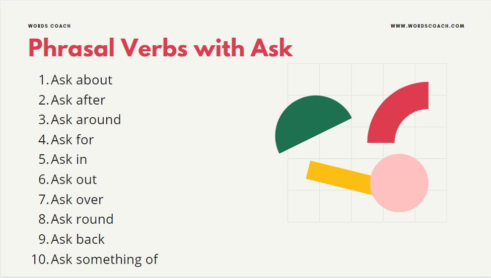 Phrasal Verbs with Ask