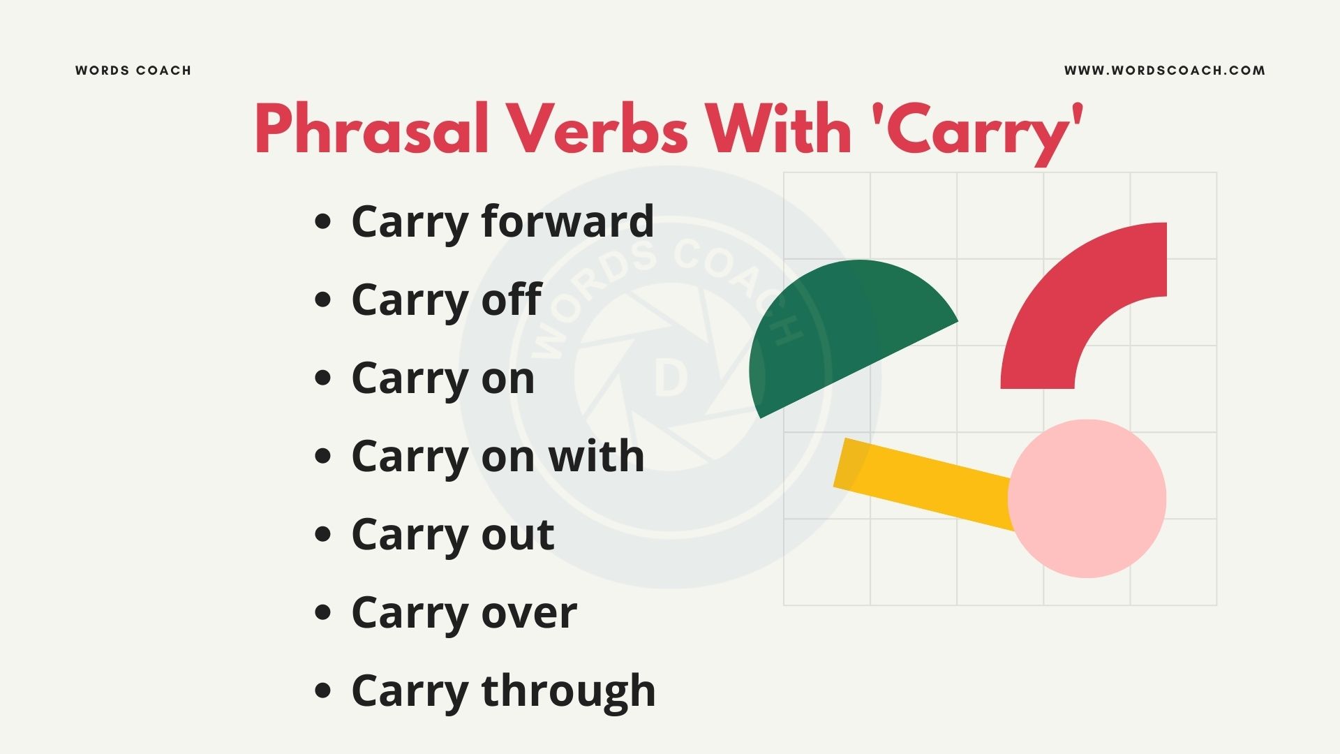 Phrasal Verbs With 'Carry' - wordscoach.com