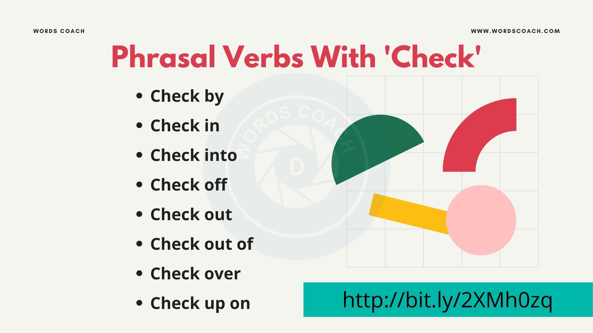 Phrasal Verbs With 'Check' - wordscoach.com
