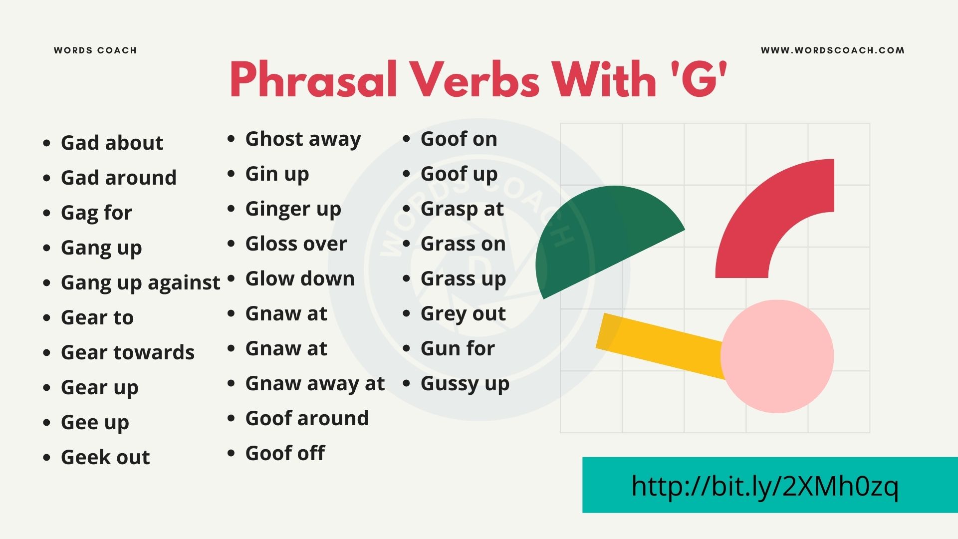 Phrasal Verbs With 'G' - wordscoach.com