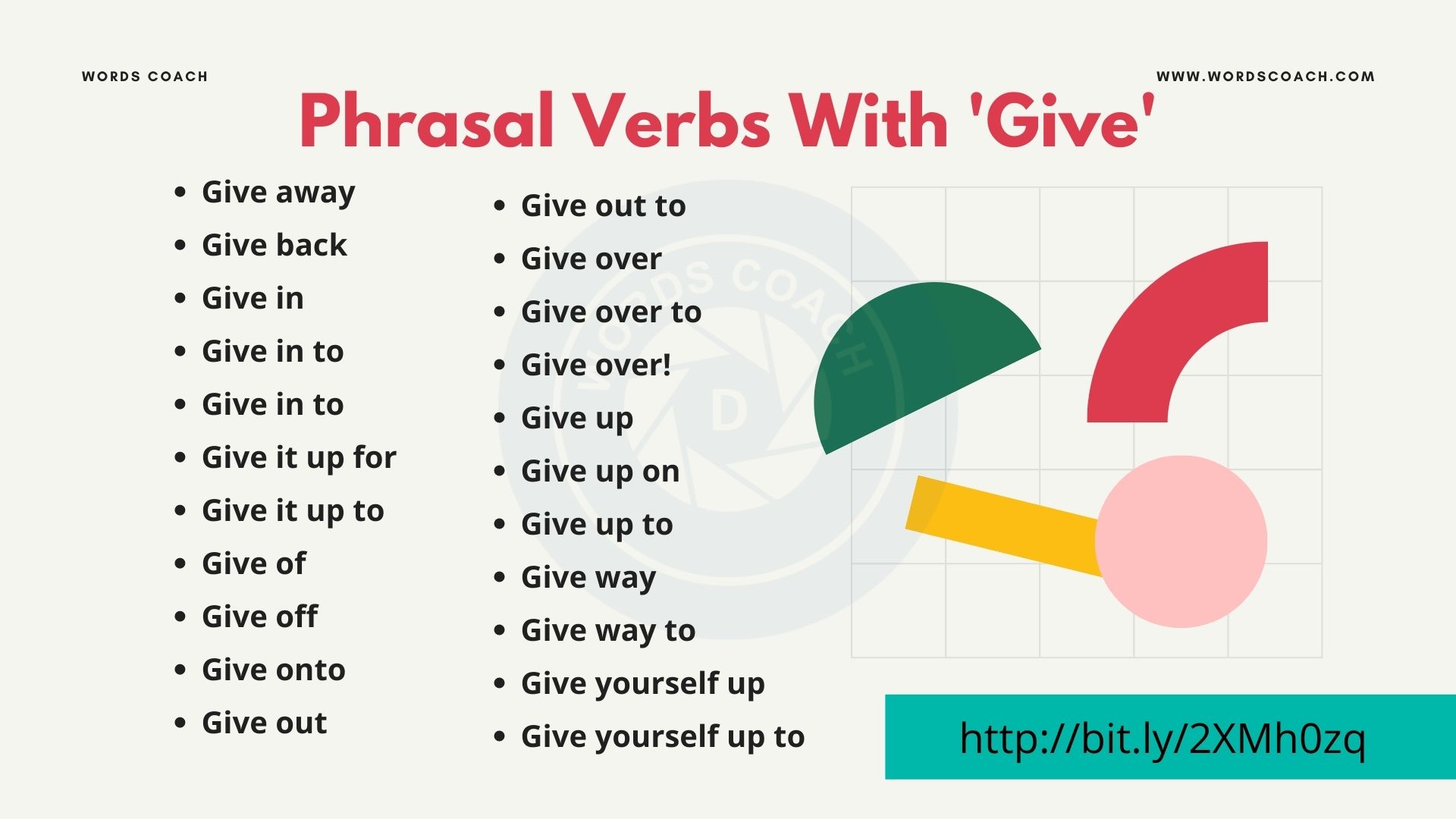 Phrasal Verbs With 'Give' - wordscoach.com