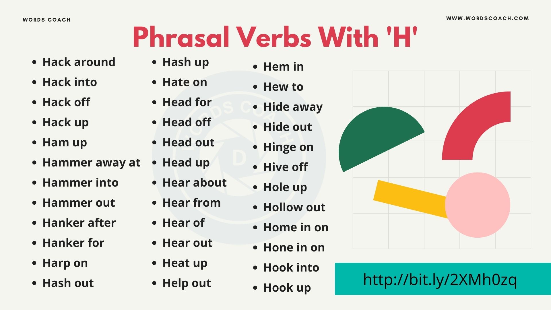 Phrasal Verbs With 'H' - wordscoach.com