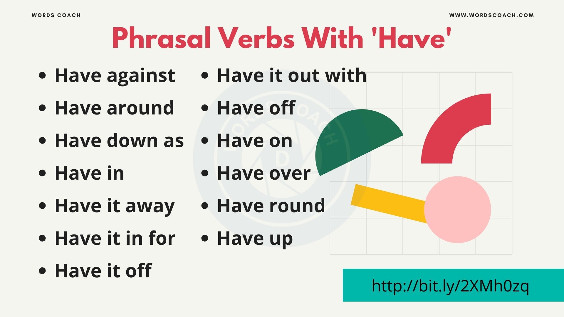 Phrasal Verbs With 'Have' - wordscoach.com