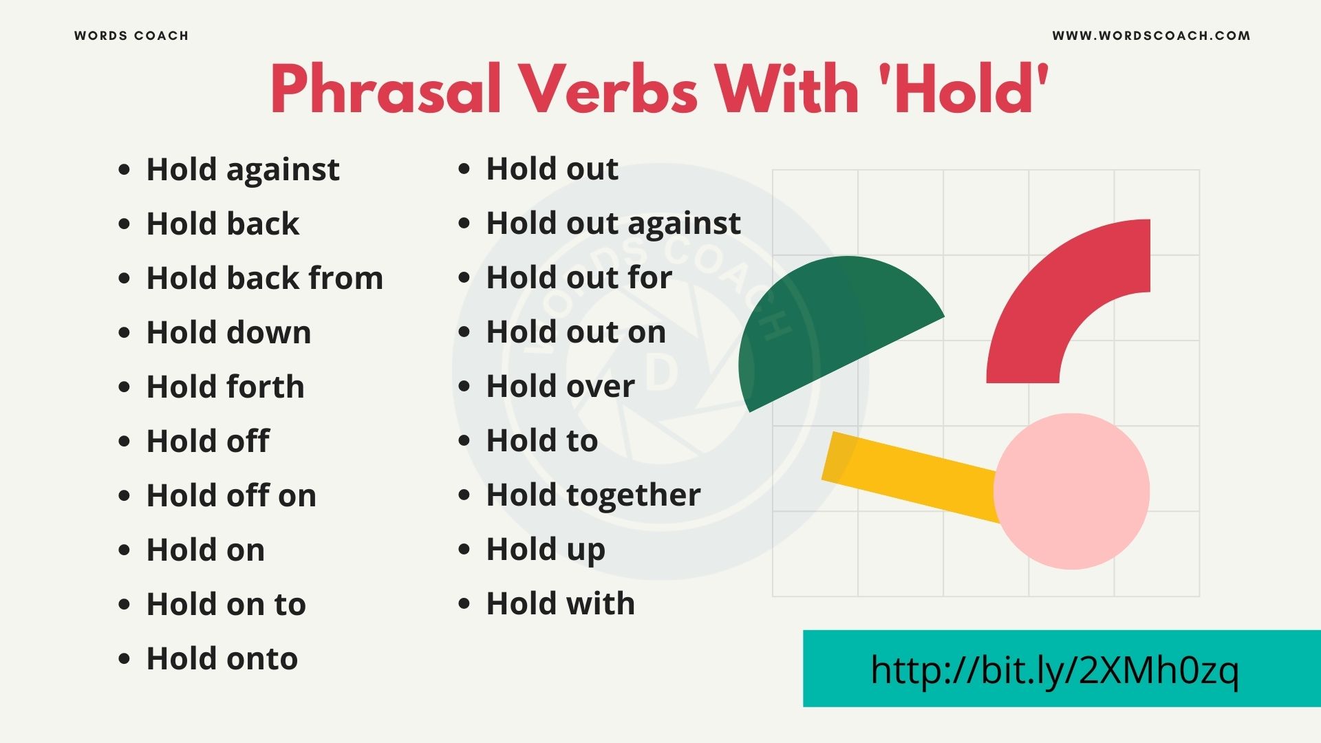 Phrasal Verbs With 'Hold'