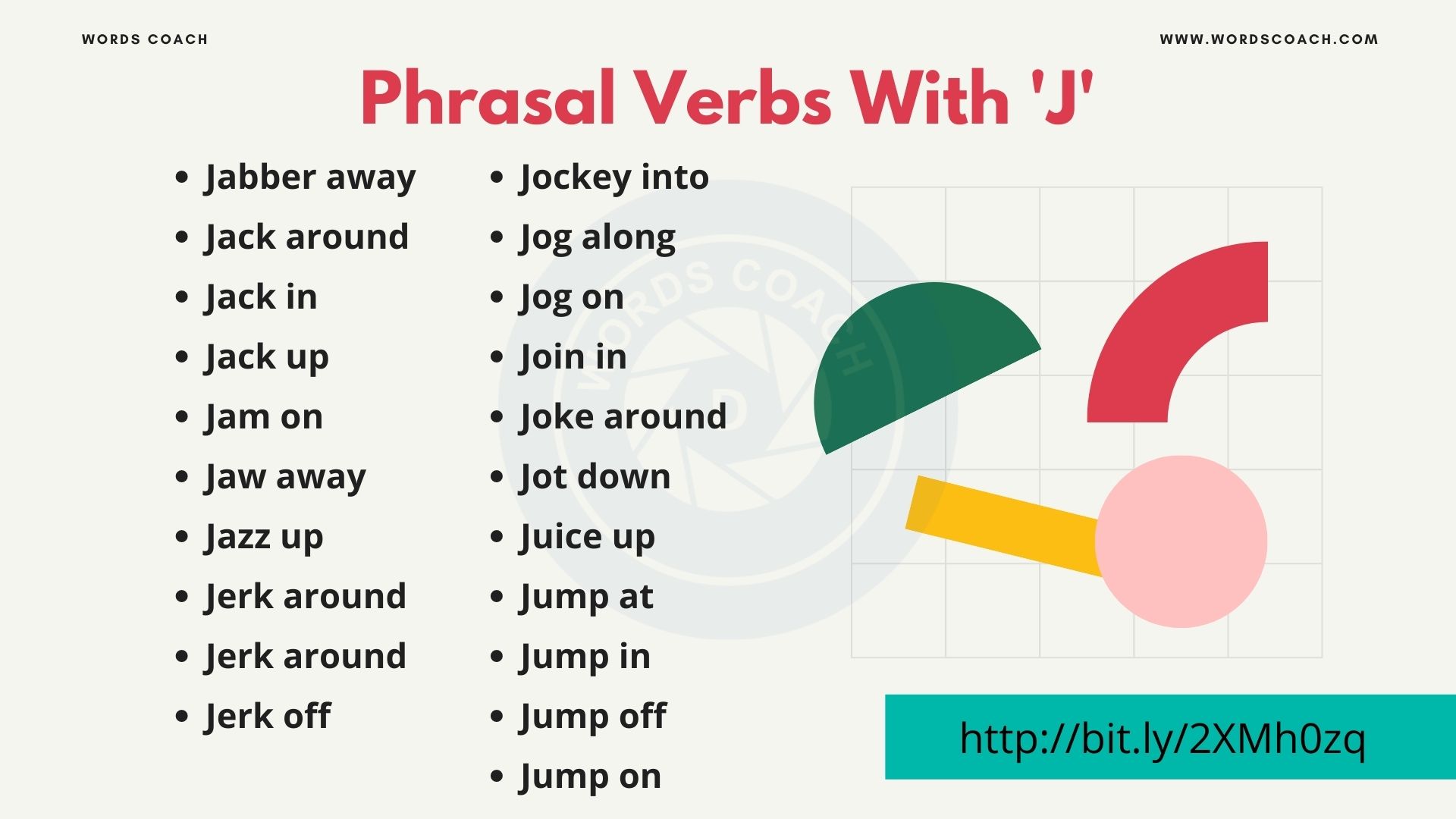 Phrasal Verbs With 'J' - wordscoach.com