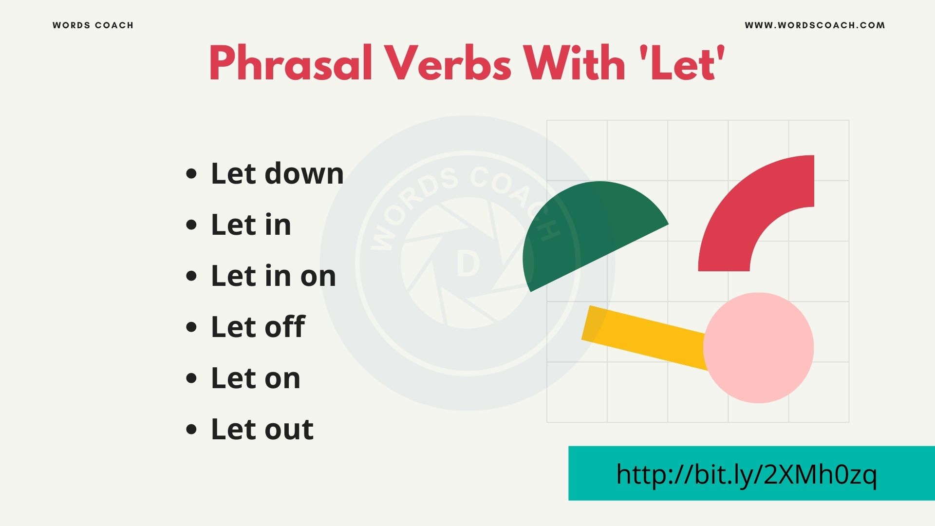 Phrasal Verbs With 'Let' - wordscoach.com