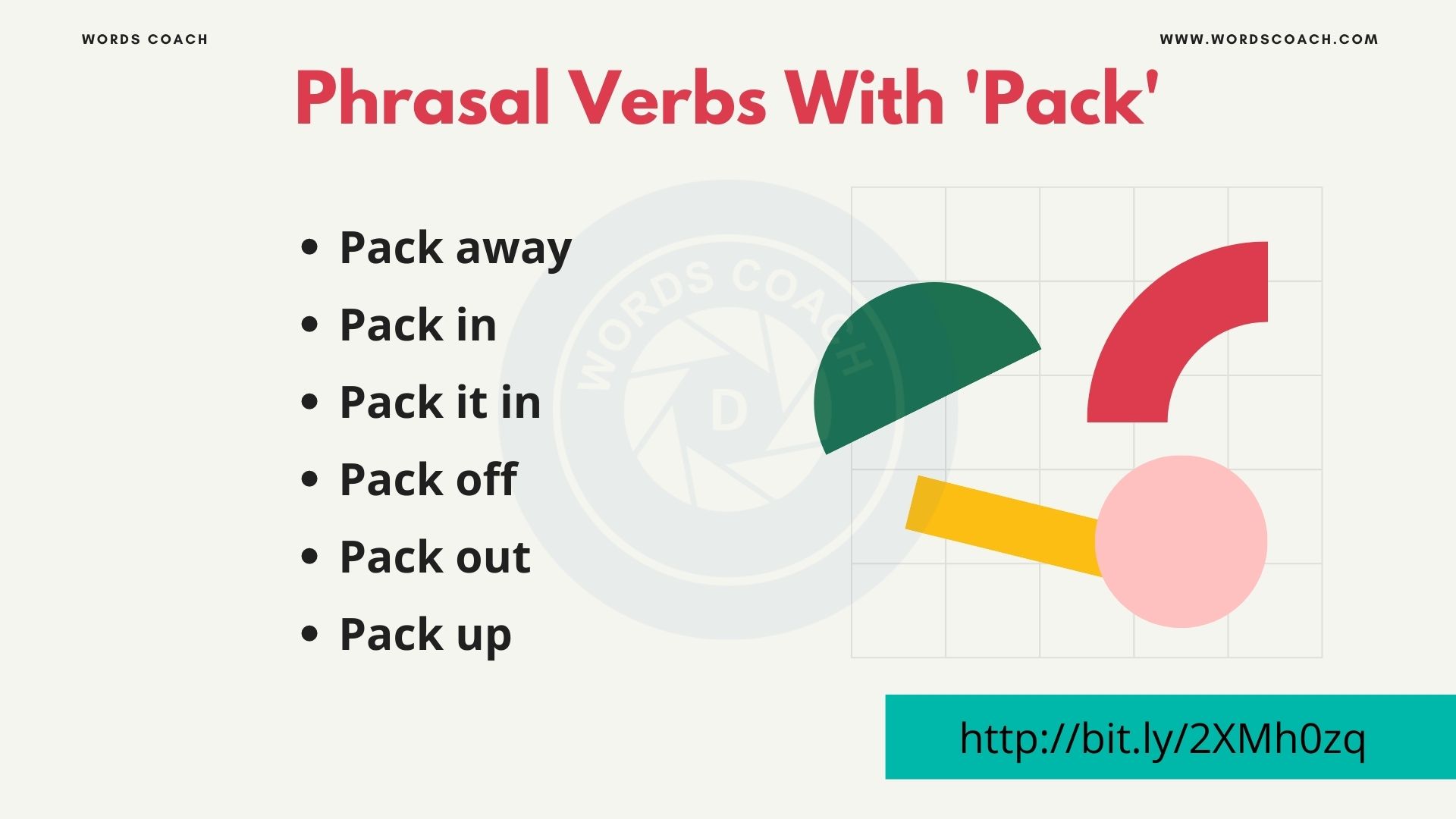 Phrasal Verbs With 'Pack' - wordscoach.com