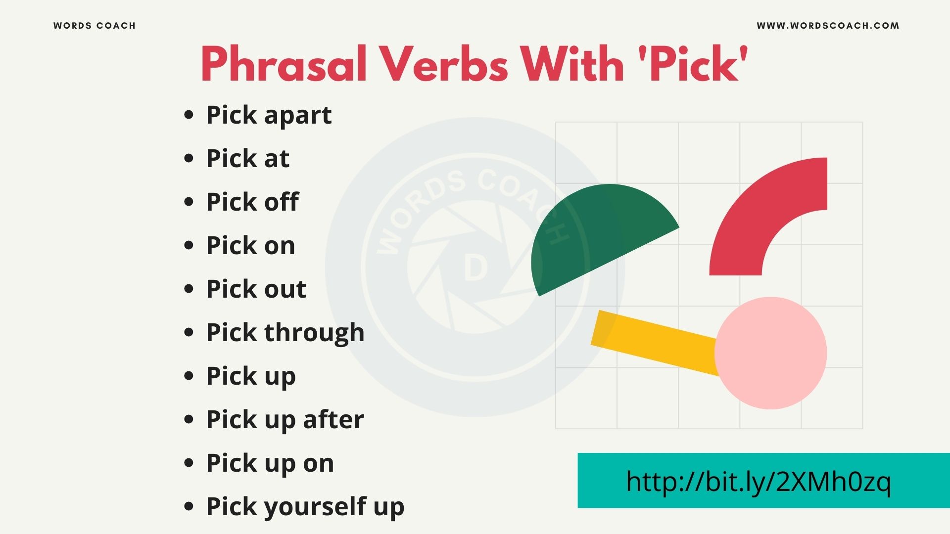 Phrasal Verbs With 'Pick'