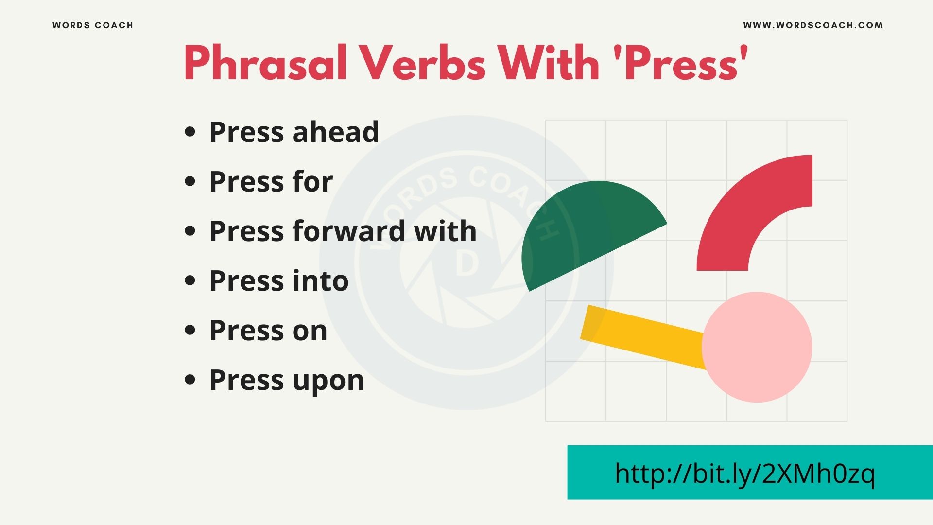 Phrasal Verbs With 'Press' - wordscoach.com