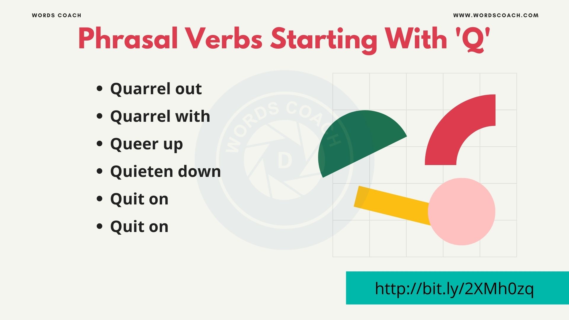 Phrasal Verbs With 'Q' - wordscoach.com