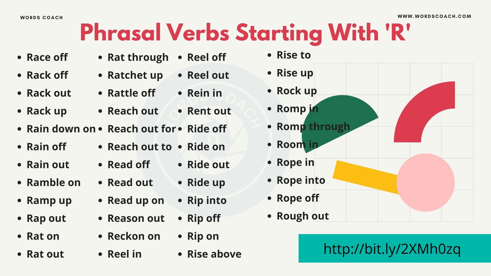 Phrasal Verbs Starting With R