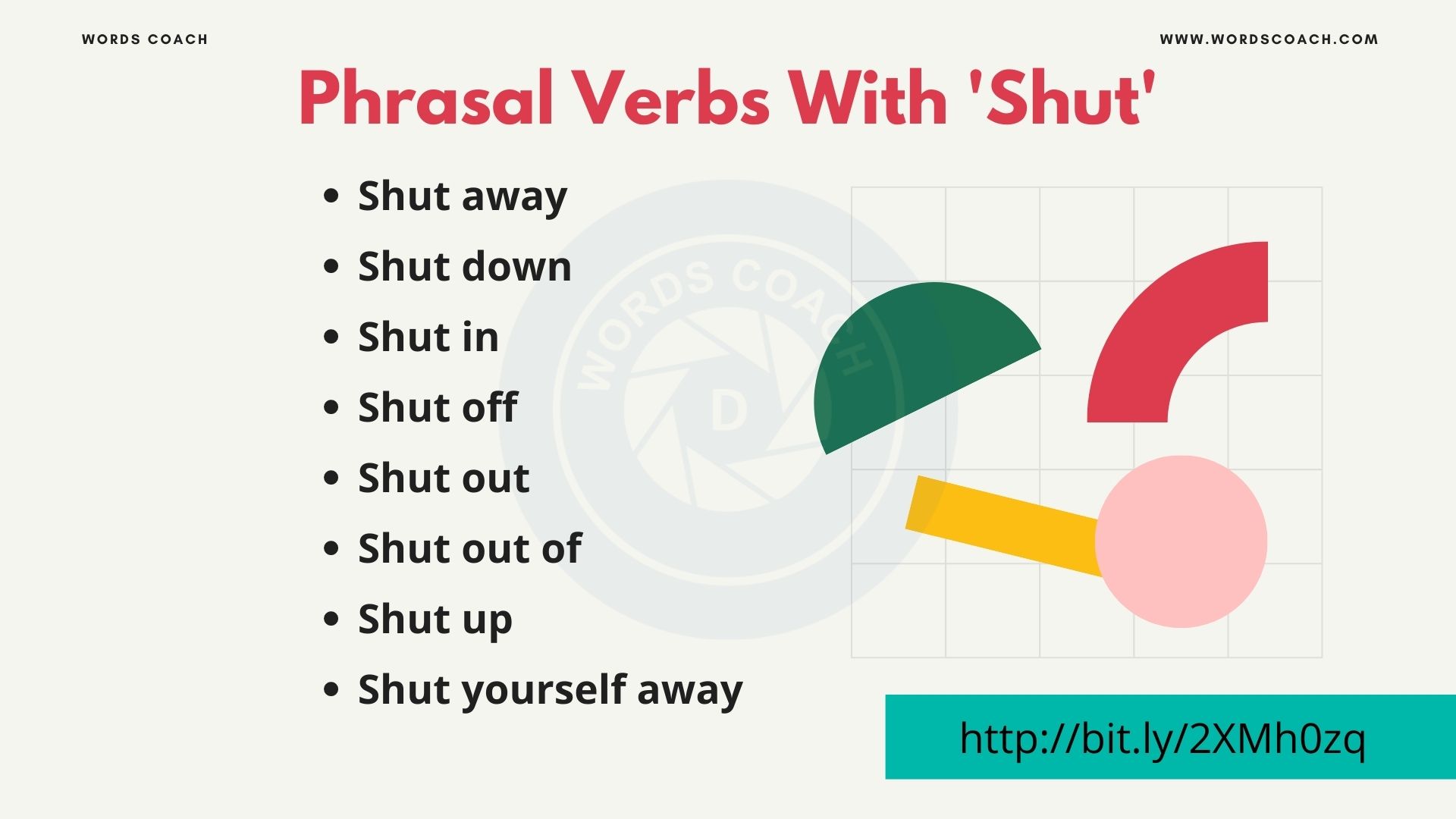 Phrasal Verbs With 'Shut' - wordscoach.com
