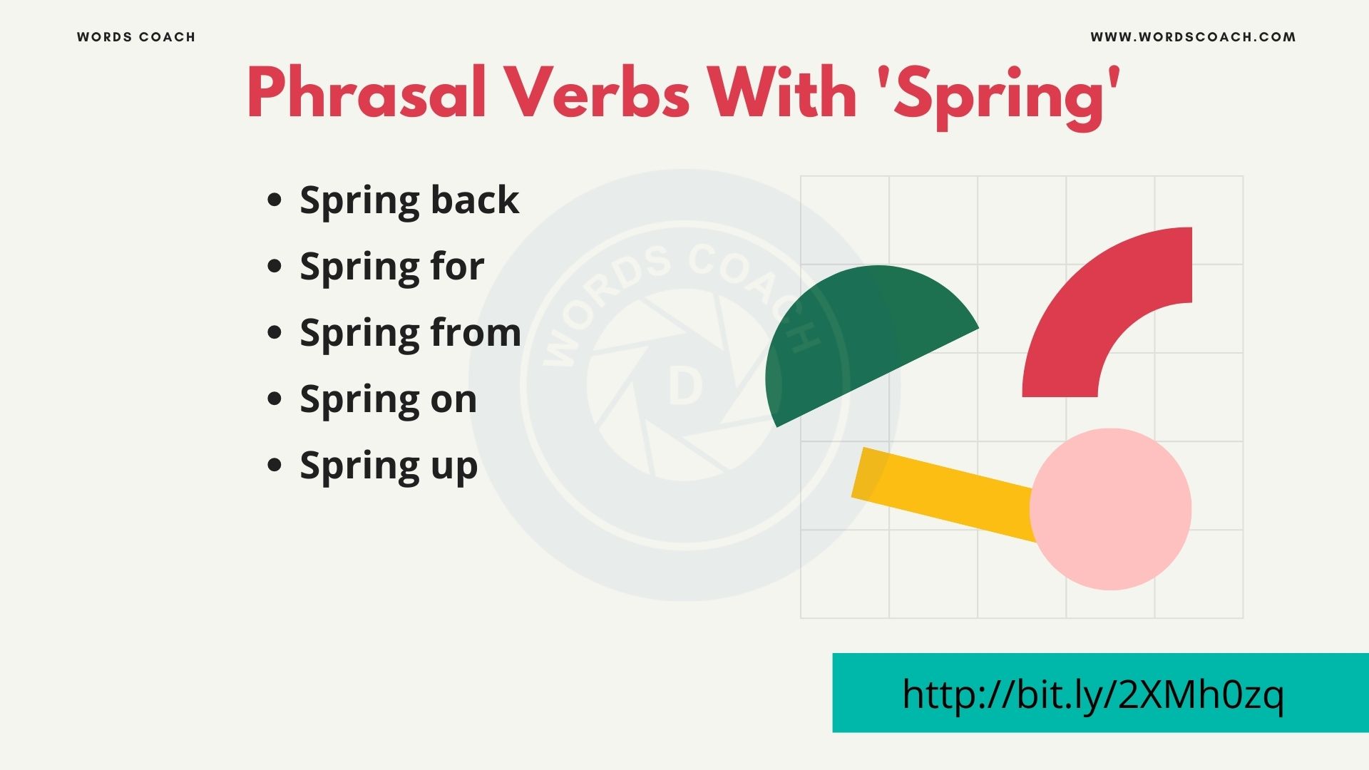 Phrasal Verbs With 'Spring'