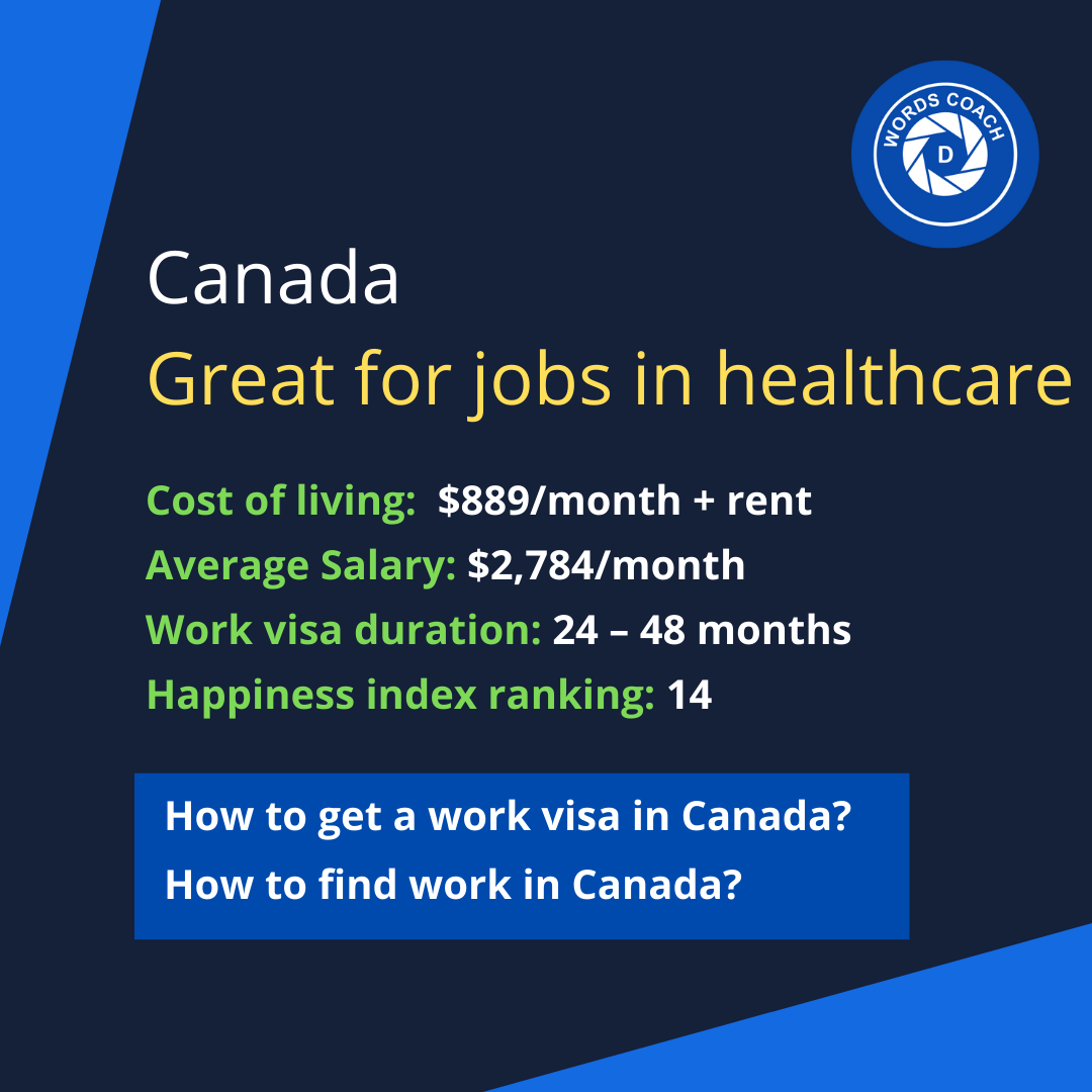 Canada – Great for jobs in healthcare - wordscoach.com
