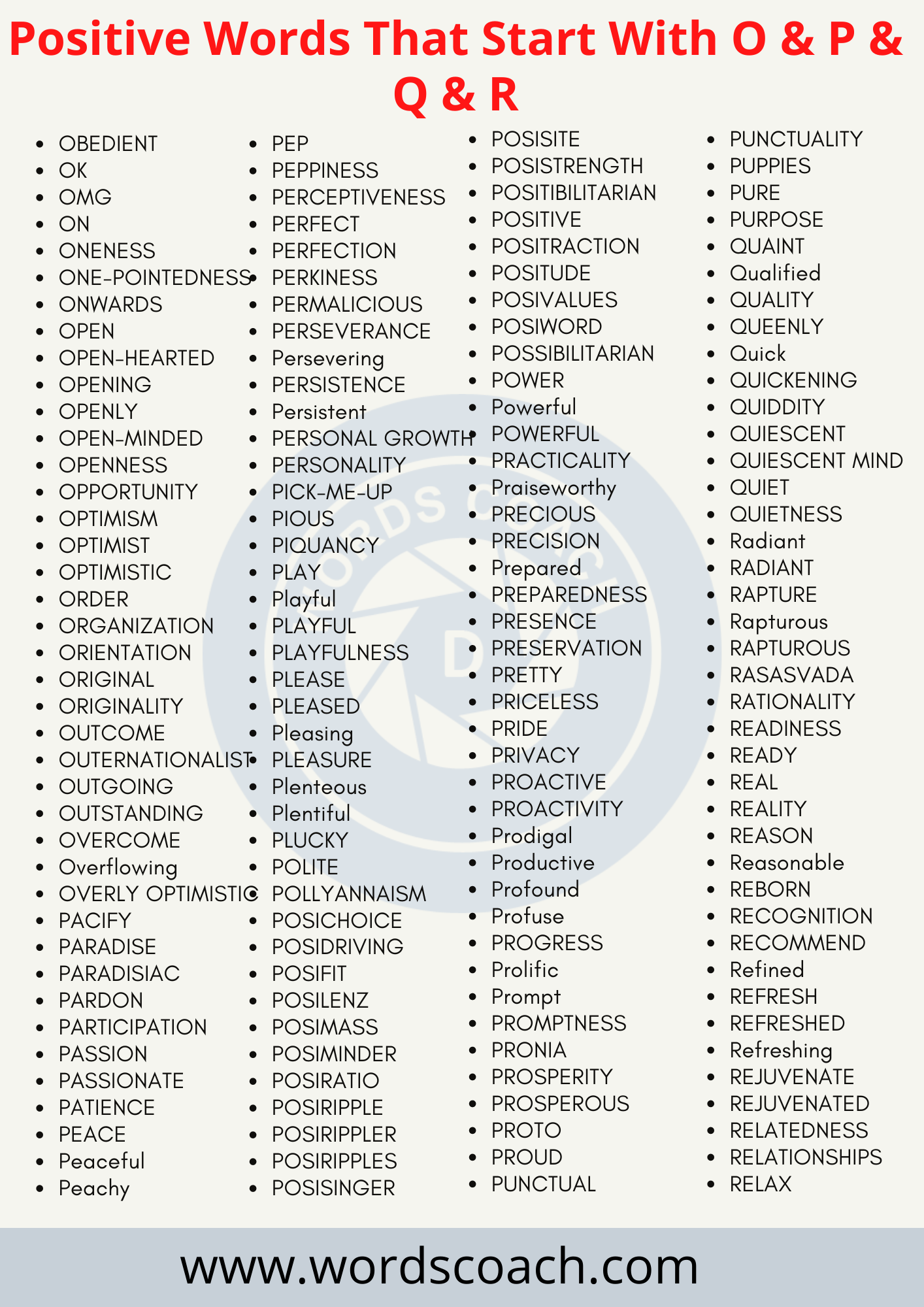 1,000+ Positive Words to Write the Life You Want Word Coach