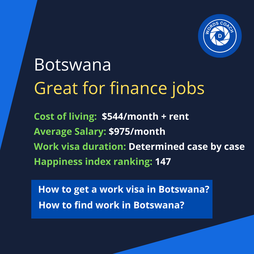 Botswana – Great for finance jobs - wordscoach.com