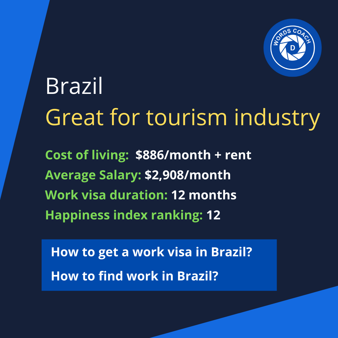 Brazil – Great for tourism industry jobs - wordscoach.com