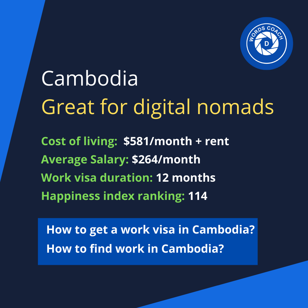 Cambodia – Great for digital nomads - wordscoach.com