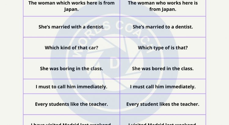 Common Grammar Mistakes in English - wordscoach.com