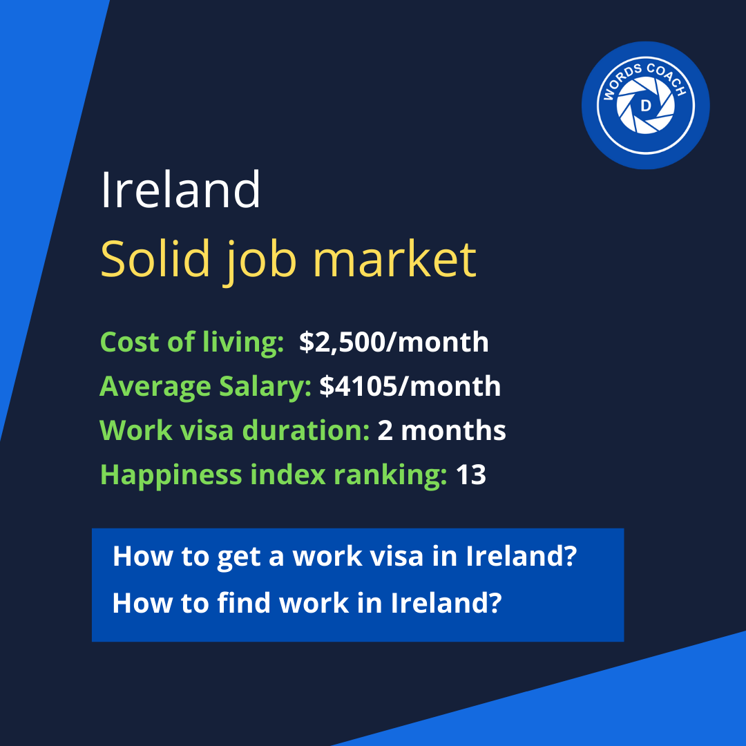 Ireland – Solid job market - wordscoach.com