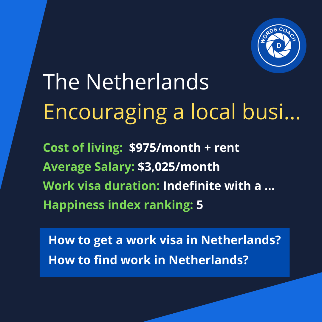 The Netherlands – Encouraging a local business culture - wordscoach.com