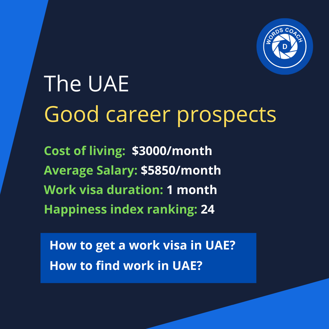 The United Arab Emirates – Good career prospects - wordscoach.com