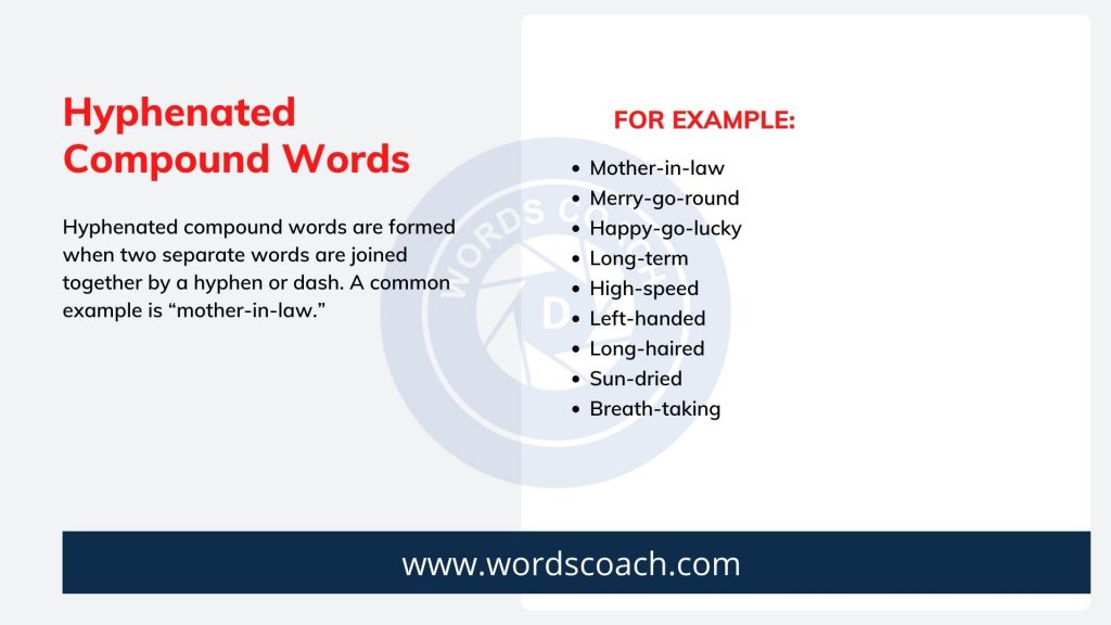 Hyphenated Compound Words - wordscoach.com