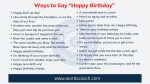 New and Different Ways to Say “Happy Birthday” - Word Coach