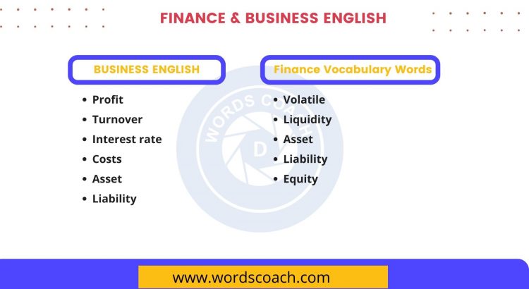 FINANCE & BUSINESS ENGLISH - wordscoach.com