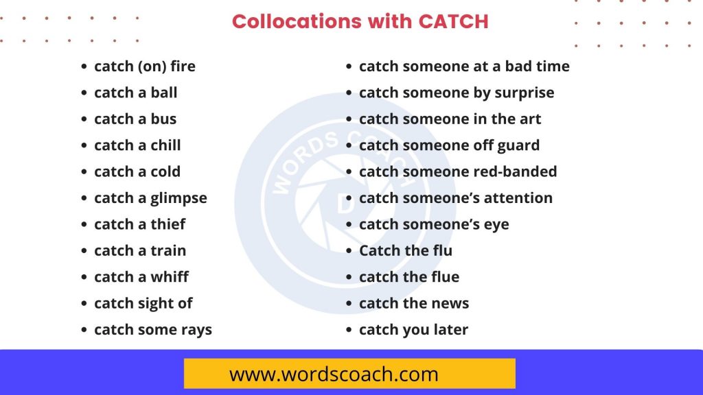 Collocations with CATCH - wordscoach.com