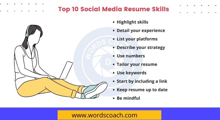 Top 10 Social Media Resume Skills - wordscoach.com