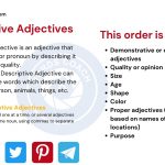 Descriptive Adjectives | List of Useful Descriptive Adjectives in English