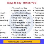Other Ways to Say “THANK YOU” in English