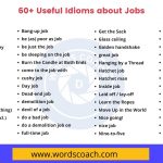60+ Useful Sayings & Idioms about Jobs