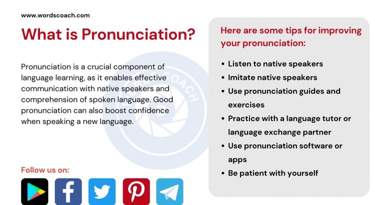 What is Pronunciation?