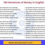 100 Sentences of Money in English