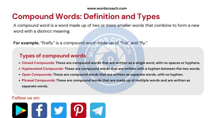 Compound Words: Definition and Types - wordscoach.com