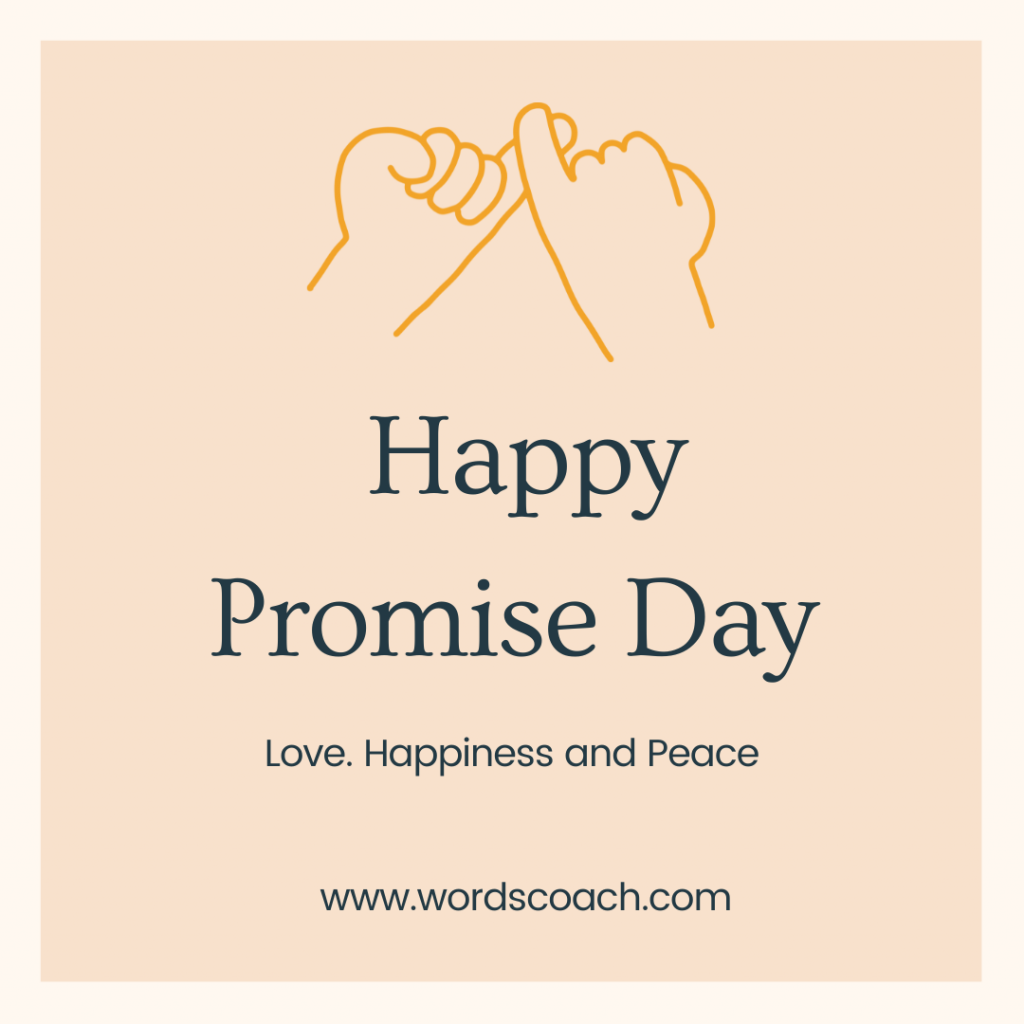 Happy Promise Day - wordscoach.com
