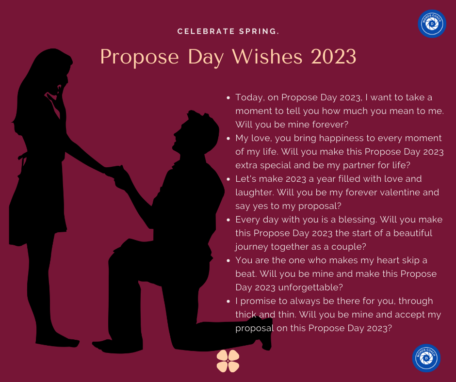 Propose Day Wishes 2023 - wordscoach.com