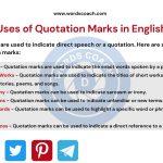 Uses of Quotation Marks in English - wordscoach.com