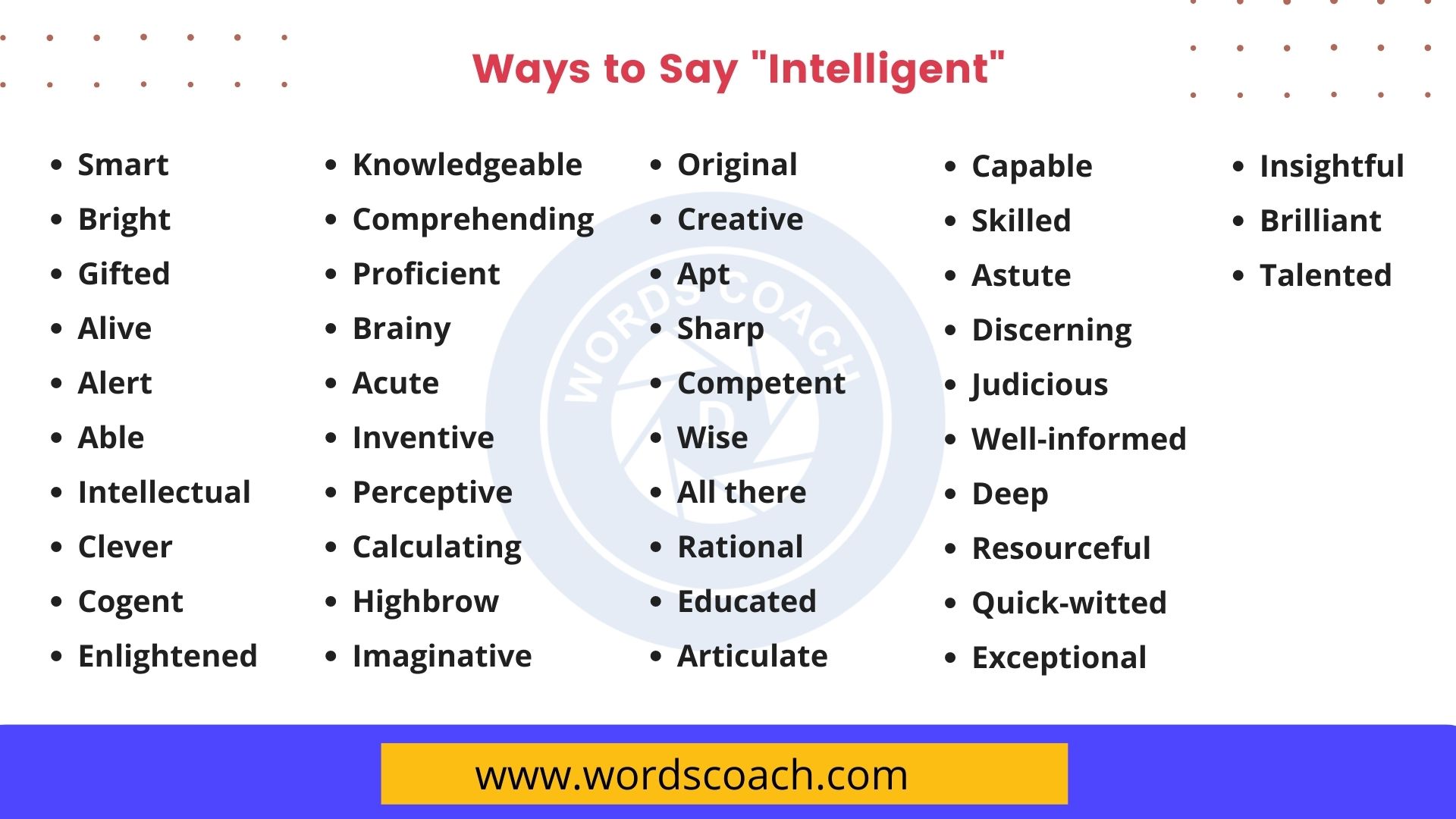 intelligent words for essays