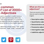 List of 2000+ Common Adjectives