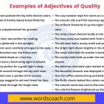 100+ examples of Adjectives of Quality - wordscoach.com