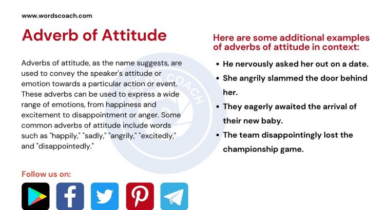 Adverb of Attitude - wordscoach.com